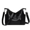 New Double Shoulder Strap Messenger Bag Women's Shoulder Bag Large Capacity Soft Leather Women's Mother Bag