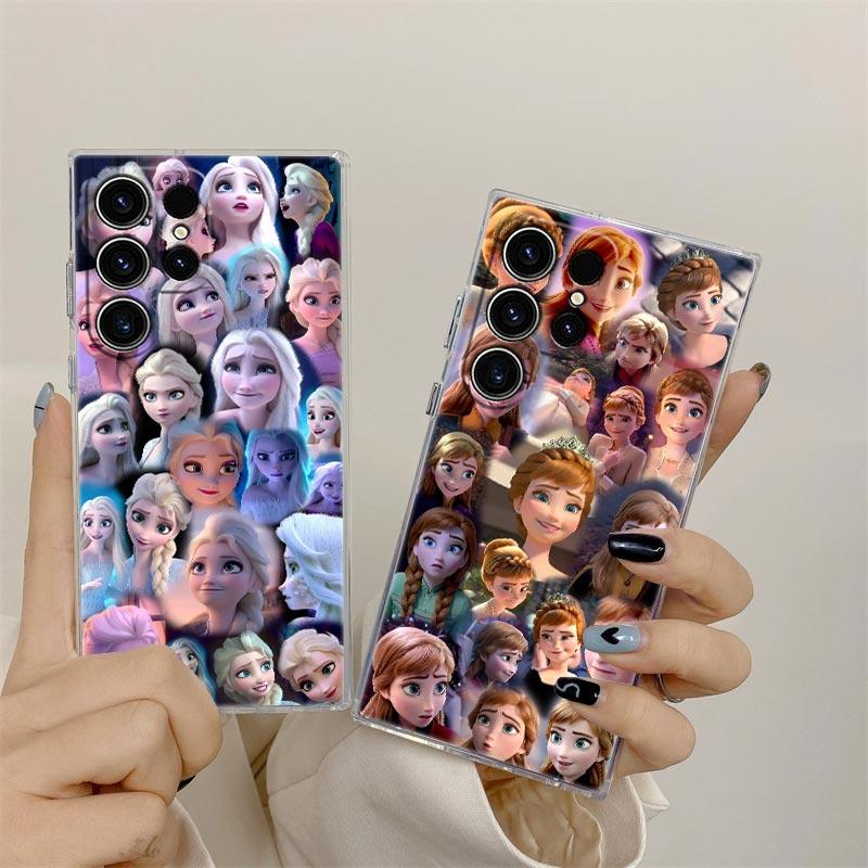 Elsa Anna Frozen Prinzessin Disney Transparente Hülle Für Samsung Galaxy S26 S25 Ultra S24 S22 S26 Plus S20 S23 S21 S25 FE 5G Hülle