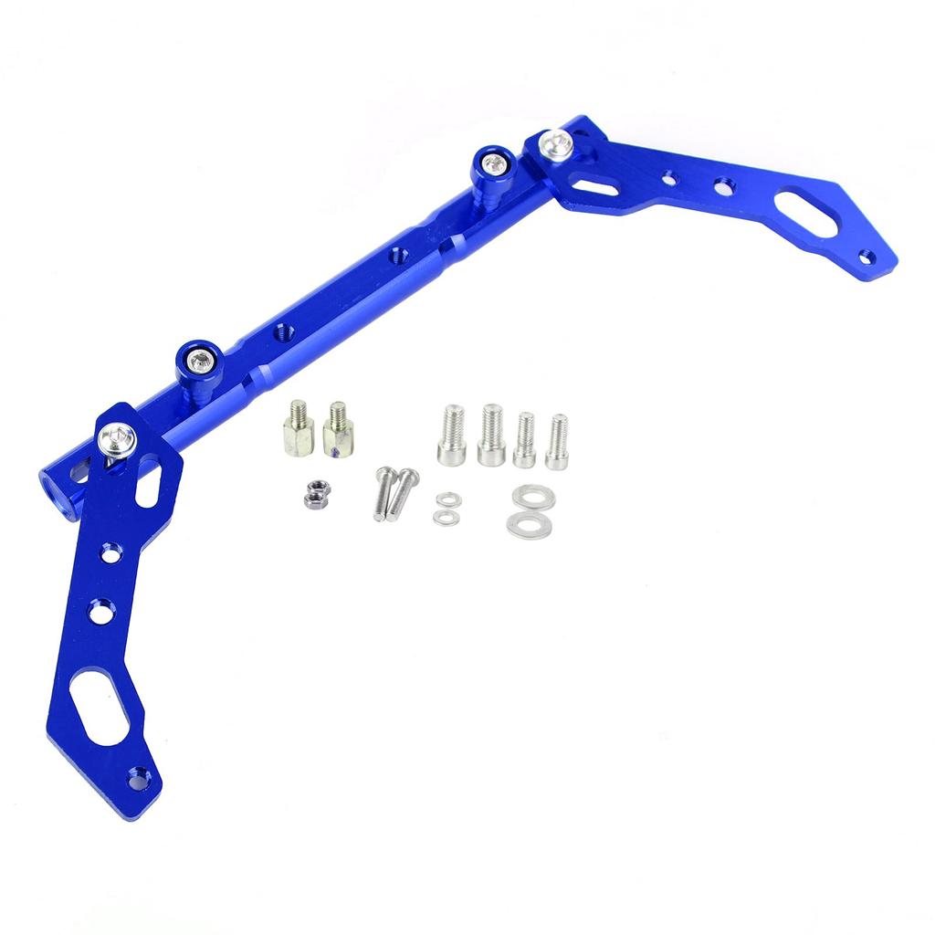 Cross Bar Adjustable Handlebar Balance Lever Universal Blue For Motorcycle