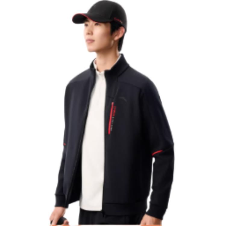 Anta Trainingsserie Reißverschlusskragen Buchstaben Warme Jacke Herrenjacken 152547703S-3