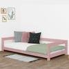 Lit enfant - BENLEMI - STUDY - 80 x 180 cm - Bois massif - Rose pastel