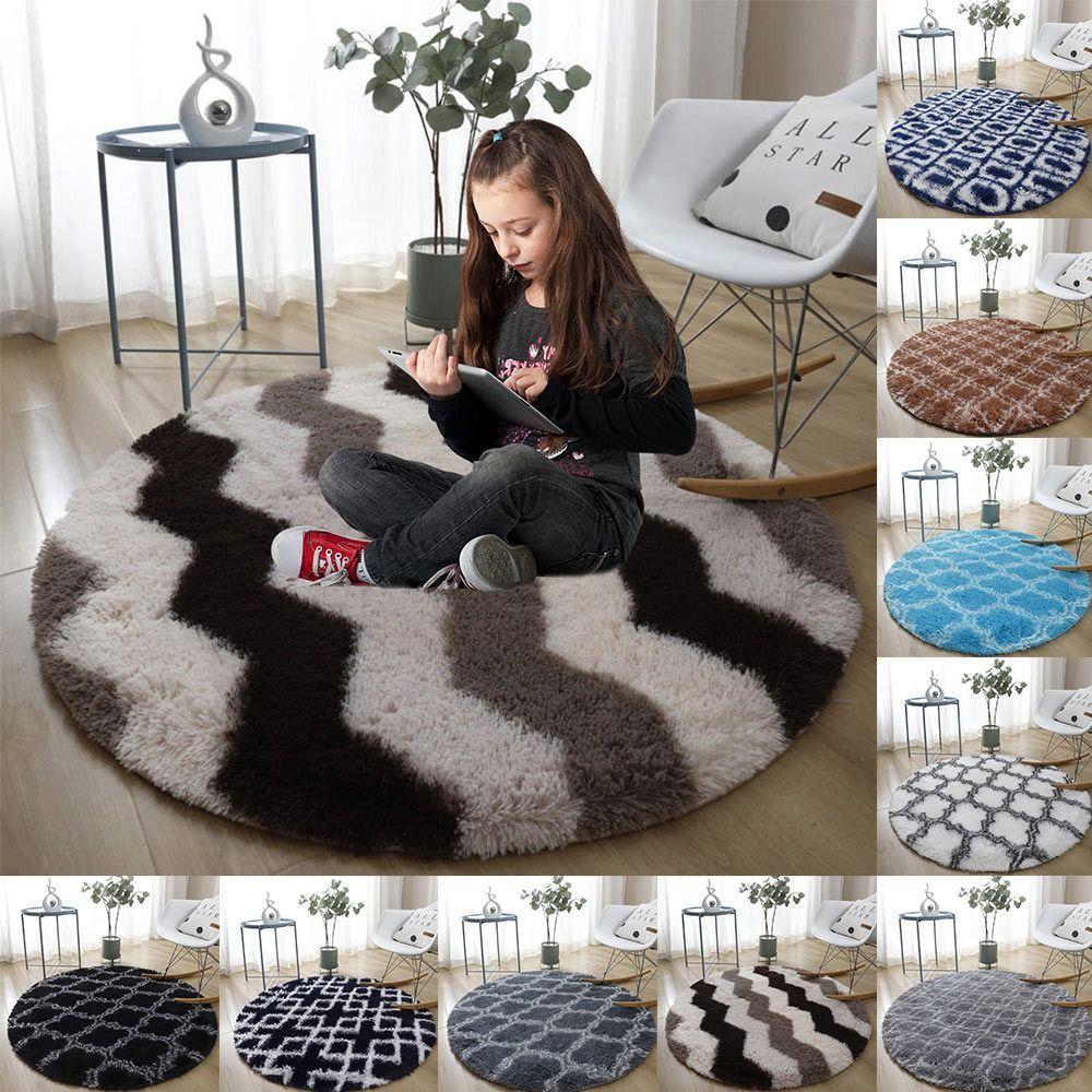 

Ультрамягкий круглый коврик Мягкий плюшевый напольный ковер Nordic Home Carpets Home Style 1