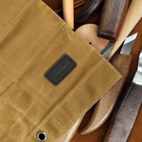 TOURBON Tool Roll Bag, Knife Case, Fabric Wrapped Tool Organizer, DIY Tool Storage Case