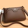 PU Middle-aged Mother Bag Women's Shoulder Crossbody Small Square Bag