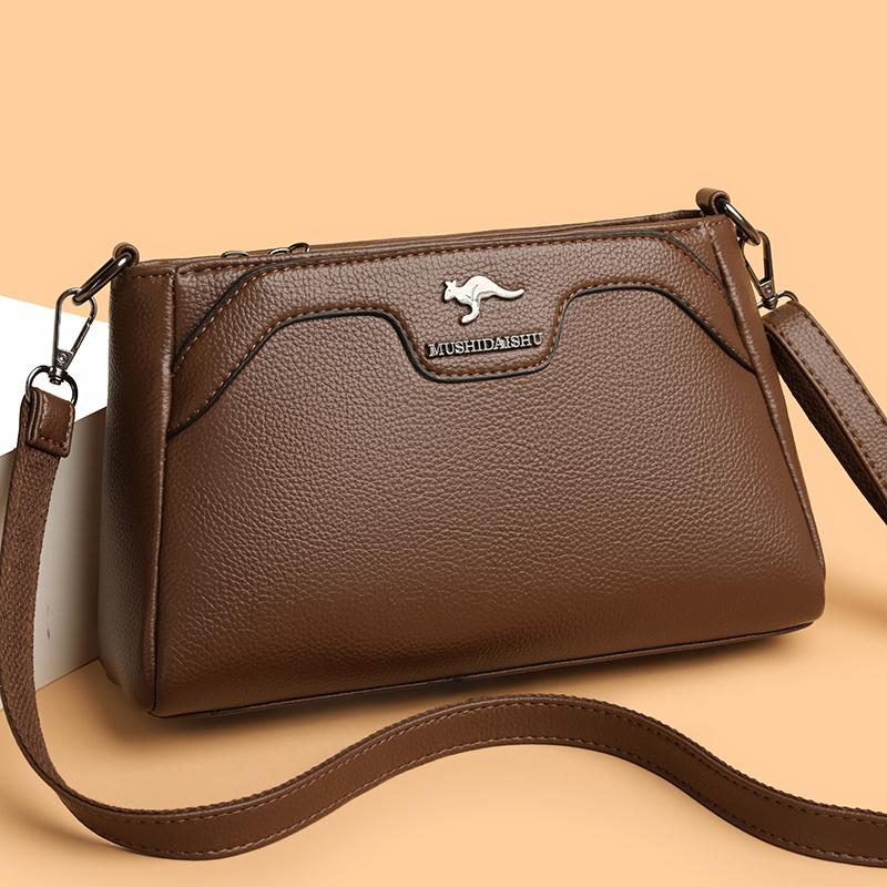 PU Middle-aged Mother Bag Women's Shoulder Crossbody Small Square Bag