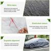2 PCS Disposable Car Cover, 12.5×19.7 Ft Waterproof Clear Plastic Full Car Cover Protection, Universal Rain Dust Garage Cover with Elastic Band