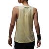 Jordan Solid Color Logo Breathable Round Neck Tank Top Women Tops Light-Lemon-Green FB4630-821