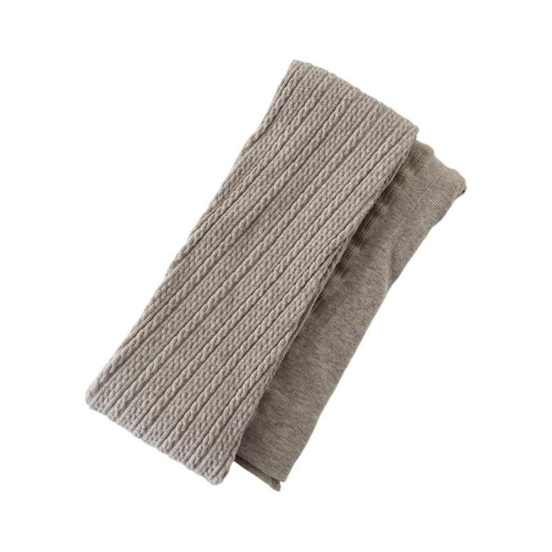 Elastic High Waist Cotton Knit Tights With Wheat Pattern Textured Design Pantyhose For Women Autumn Winter Essential