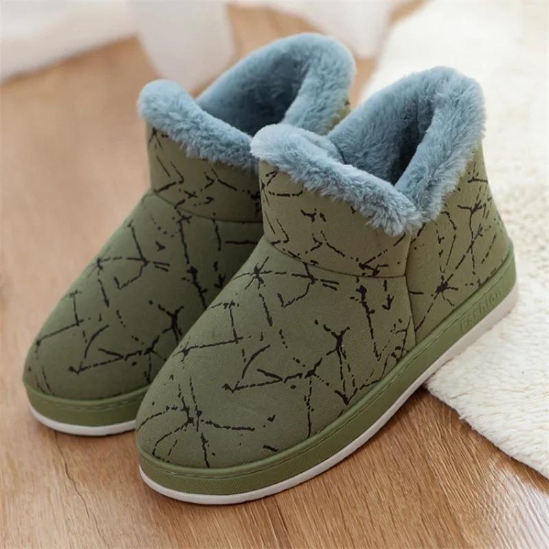 Mens Ankle Boots Fashion Casual Slippers Round Toe Flat Slip On Non Slip Home Comfortable Shoes Womens Slippers Sapato Masculino
