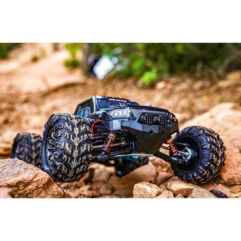 1:10 4WD Full Proportional RC Monster Truck, 45km/h High Speed 2.4G Off-Road Crawler with 7.4V Battery for Hobbyists
