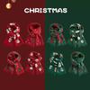 Fashionable Christmas Elk Snowman Scarf Warm Shawl Red Scarf Student Couple Christmas Gift Winter Warm Neck Protection Scarf