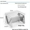 Portable Outdoor Wood & Charcoal Folding Stove for Camping and Barbecues