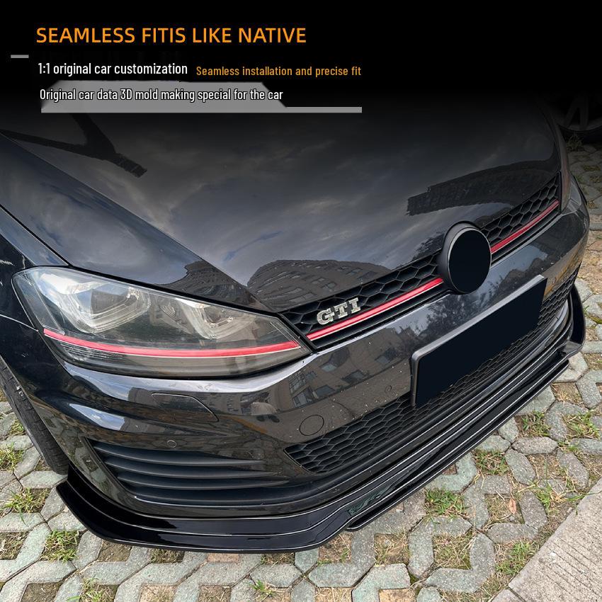 Compatible with Volkswagen Golf MK7 GTI TCR Front Lip Spoiler Deflector Modification