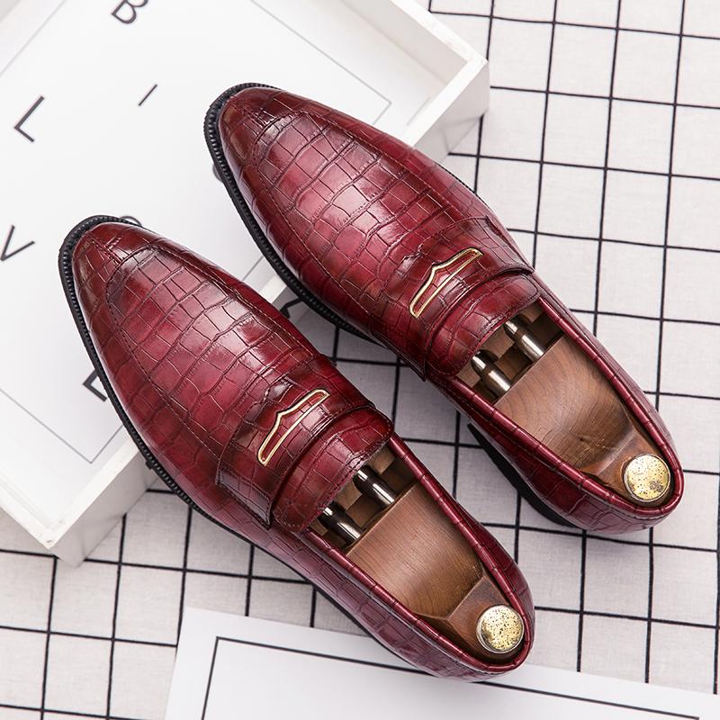 

Size 38-48 summer breathable MEN S business leather shoes fashion casual shoes XRS-5301 38 червоний