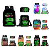 3pcs/set Garten Of Banban Backpack Shoulder Bag Pencil Pouch Student School Gift