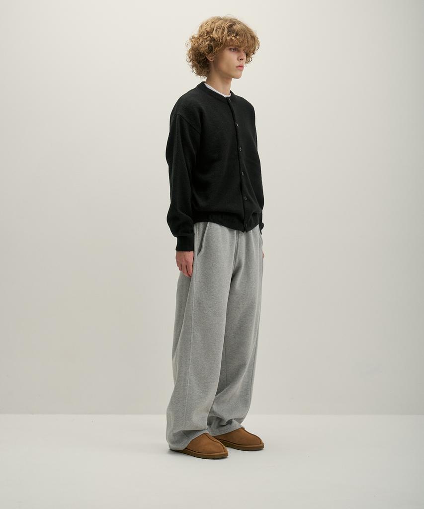 GNOK Curved Wide Sweatpants [Melange]