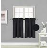 Elegant Home 2 Short Panels Tiers Small Window Treatment Curtain Blackout 28" W X 36" L Each for Kitchen Bathroom # R5