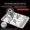304 Stainless Steel Divided Lunch Tray & Box