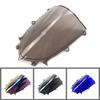R6 2017 2018 Windshield Windscreen Double Bubble For Yamaha YZF-R6 600 17 18 Motorcycle PC Plastic Black Racing Screen