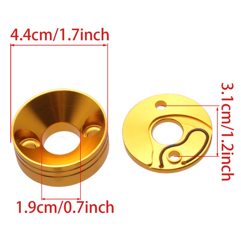 15mm 40-5 Luftfilter-Adapterplatten-Kit Passend für 2-Takt 43cc 47cc 49cc Rasentrimmer, Stand-Up-Scooter, Pitbike-Mini-Bike