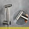 Nickle Brush Hand Held Toilet Bathroom Bidet Shower Head Spray Sprayer with Adjustable Pressure Shut-off Valve