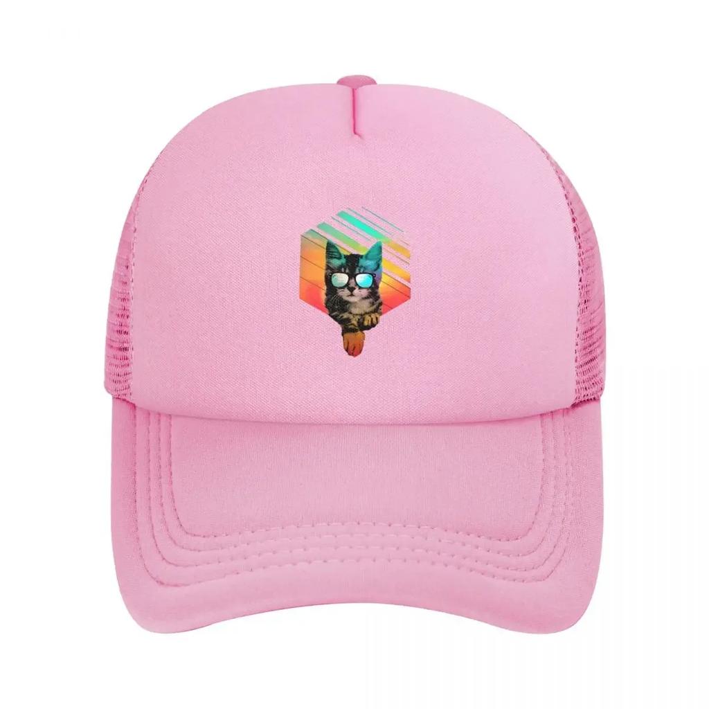 Retro Kitten Graphic Lightweight Mens Hats Womens Cap Mens Baseball Cap