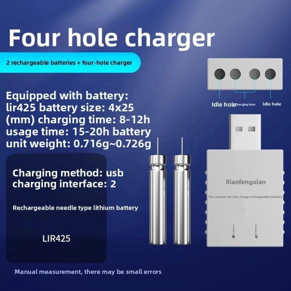 Electric Buoy Tackle USB Charger 4 Holes Electronic Floats Batteries  Ocean Fishing
