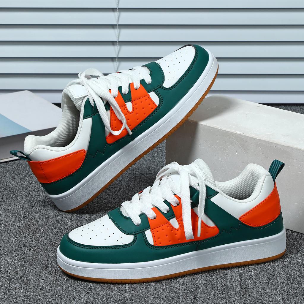 Women Chunky Shoes Trendy Platform Shoes Classic Board Shoes Men PU Leather Casual Sneakers for Outdoor Walking Traveling Jogging