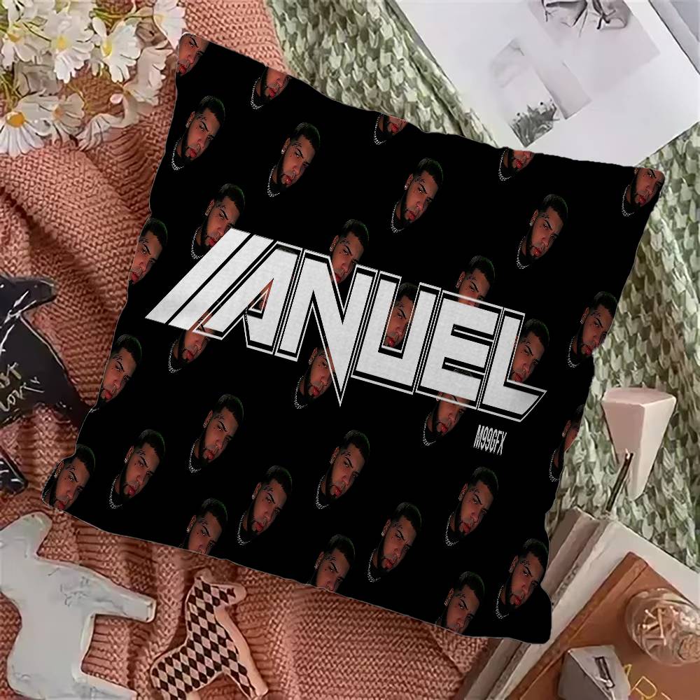 Classic Rapper Anuel AA Music Personalized Picture Text Home Decorative Pillows Household Gifts 45x45cm