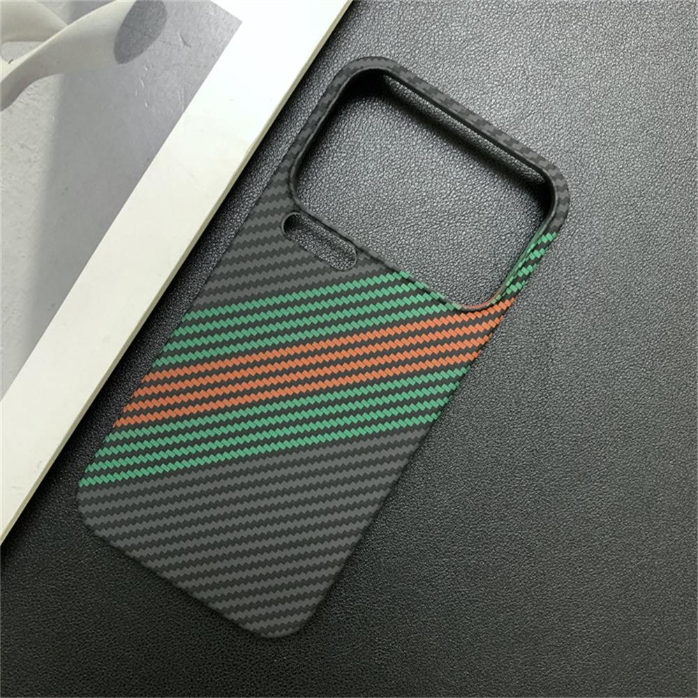 Bunte Kohlefaser Ultra Slim PC Handyhülle Für Xiaomi 17 Pro Max 14 15 Ultra 13 Redmi K90 K80 K70 Pro Schutzhülle Rückseite