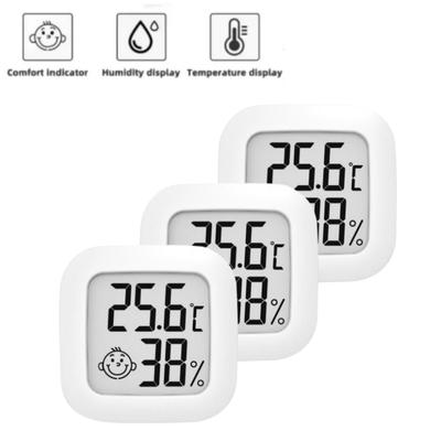 LCD Digital Termometer Hygrometer Inomhustemperatur Fuktighetsmätare Sensor Mätare Väderstation För Hem Sovrum Baby