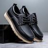 Plus 46 47 48 Classic Men's Casual Genuine Leather Shoes Loafers Daily Work Driving Shoes High-quality Casual Man Platform Shoe