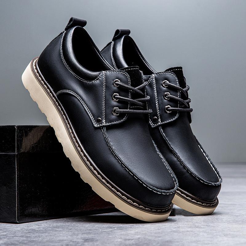 Plus 46 47 48 Classic Men's Casual Genuine Leather Shoes Loafers Daily Work Driving Shoes High-quality Casual Man Platform Shoe