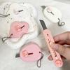 Cute Cartoon Bunny Art Utility Knife Mini Pocket Box Knife Paper Cutter Craft Wrapping Refillable Blade Stationery Cutter