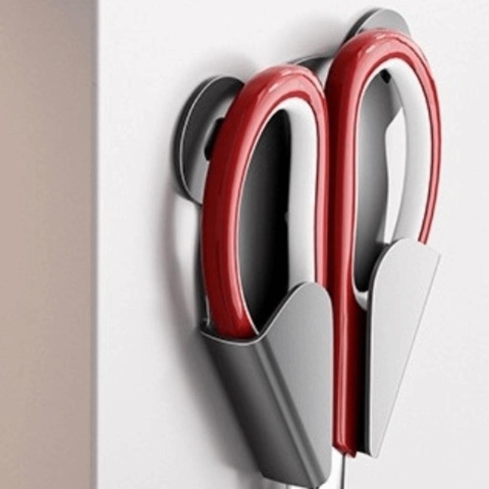 3pcs Punch-Free Scissor Holder Self-adhesive Scissor Display Shelf  Home Organization