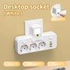 EU Wall Plug Power Strip – 2 Versions: Standard or with USB Type-C, Wall Charger for Home & Office