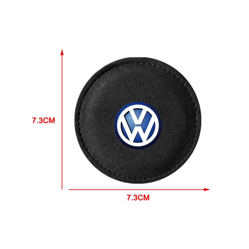 For VOLKSWAGEN VW 2Pcs Anti-Slip Car Silicone Coaster For Volkswagen Vw Tiguan Jetta Mk6 Scirocco Polo Touran Golf Auto Interior