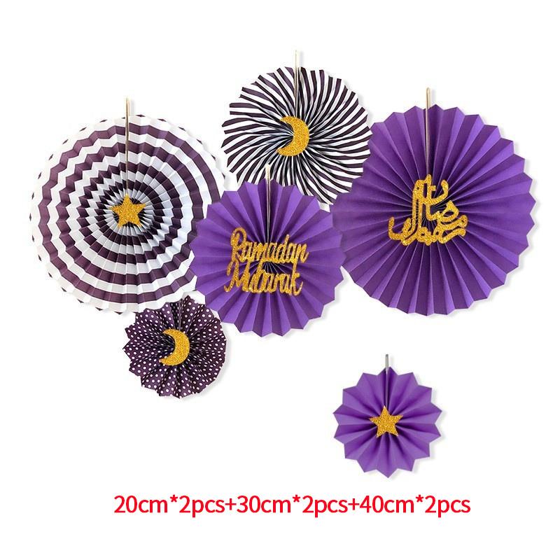Ramadan Decoration 2026 Eid Mubarak Muslim Wall Paper Decorations Islamic Festival Decoration Ramadan Home Party DIY Supplies