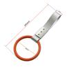 Round Rear Bumper Handle Strap Charm Drift Warning Ring Safety Pull Ring for Subway Train Bus Car
