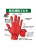 Fukutoku Sangyo Work Reinforced Ventilation Prevents Stays Wrist Sukuchan Non-Slip Gloves, Black, Small, 10-Pair Set, Fingertips, Grooves, Stuffiness,