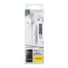 ELECOM Stereo Earphones with Microphone, 3.5mm Diameter, 4-Pole, 1.2m (Y-Type), Compatible with iPhones and Smartphones, White, EHP-IS3510MWH