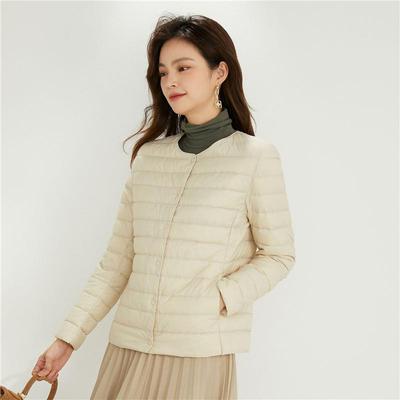 2026 Herbst Winter Daunenjacke Damen Schlank Dünn Leicht 90% Weiße Entendaunen Jacke Parkas Damen Langarm Große Größe Warme Oberbekleidung