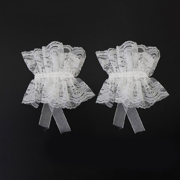 Lace Decorative Collar Wrist Cuffs Set Anime Event Gathering Neckwear Costume Accessories For Fashion Cosplay Enthusiast