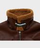 Ffeff Studio Leather Shearling Jacket (Brown)