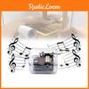 Acrylic Cranked Hand Music Box Creative Craft Ornament Toy Kids Gift Students
