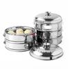 Stainless Steel Steamer fish steamed stuffed bun Rack Kitchen Tools Multilayered Insert With Holder instant pot steamer basket