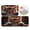 1Pcs Anti Fatigue Kitchen Rugs, Charming Cat Print Waterproof Non-Slip Thick Cushioned Mat Comfort Standing Mat