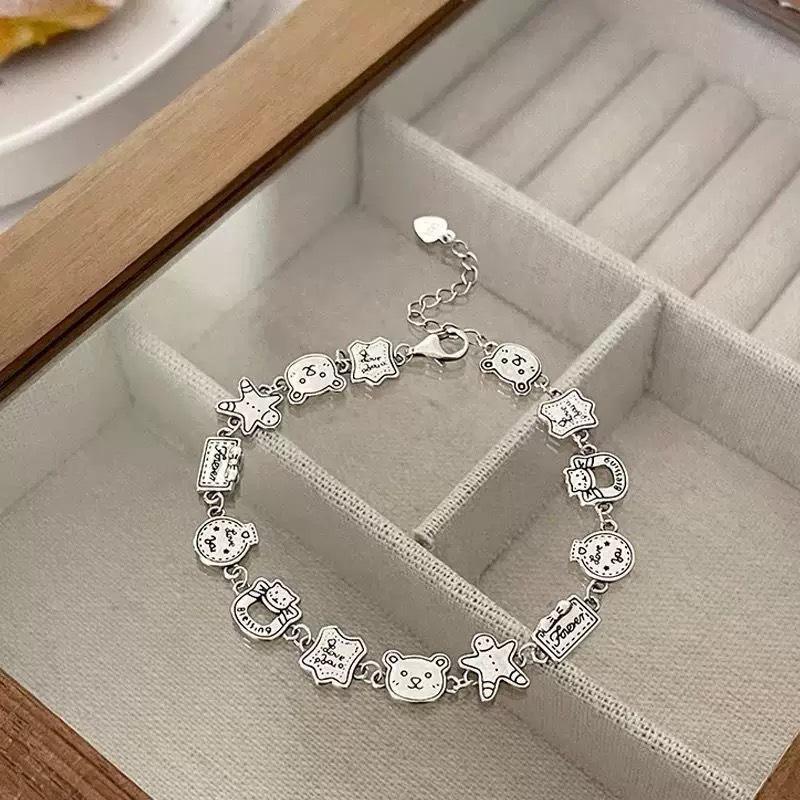 Bracelet Welfare Lotus Chinese Butterfly Ping An Ins Student Necklace Simple Girlfriend Hand