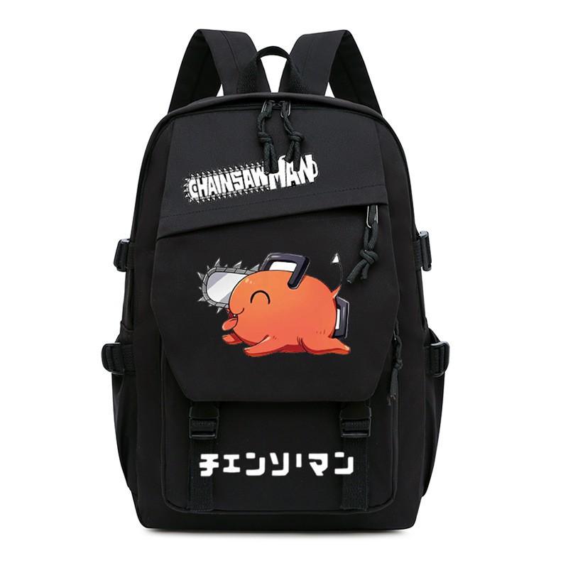 Anime Chainsaw Man Backpack Teen Boys