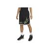 Nike Logo Print Drawstring Elastic Waist Basketball Shorts Men bottoms Black DX6138-010